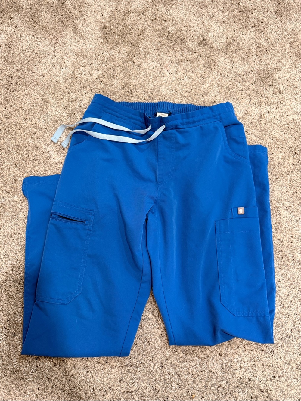 Figs Royal Blue Straight Leg Scrub Pants